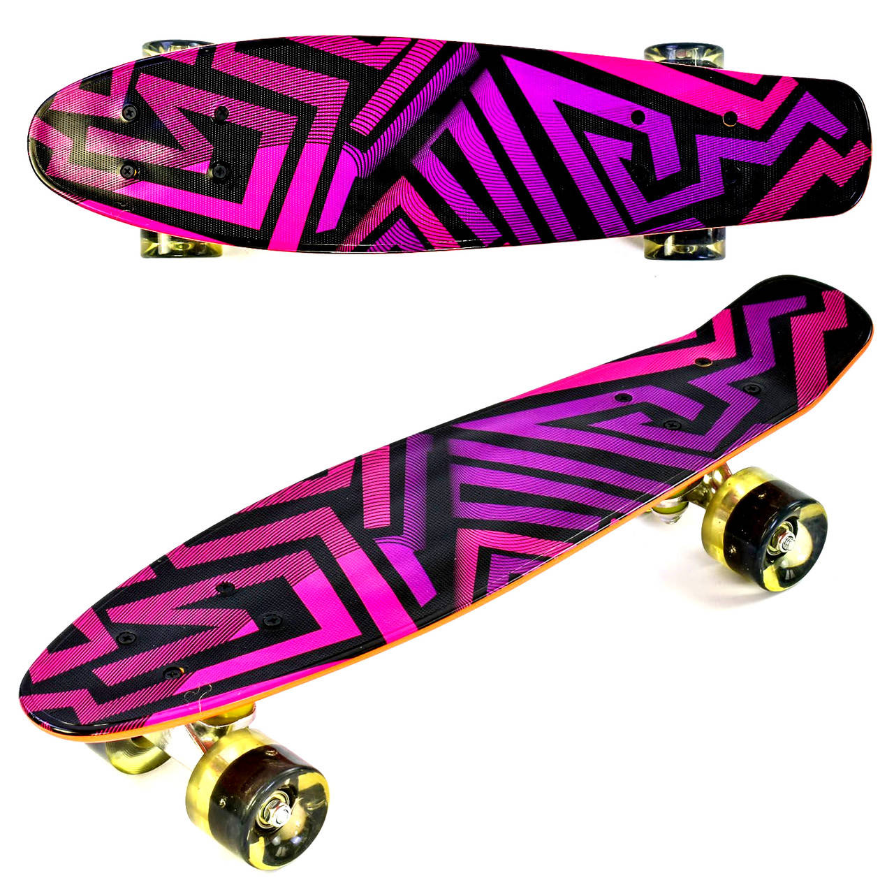 

Скейт (доска 55х14см, колёса PU со светом, d=6см) Best Board F 5490 Фиолетовый