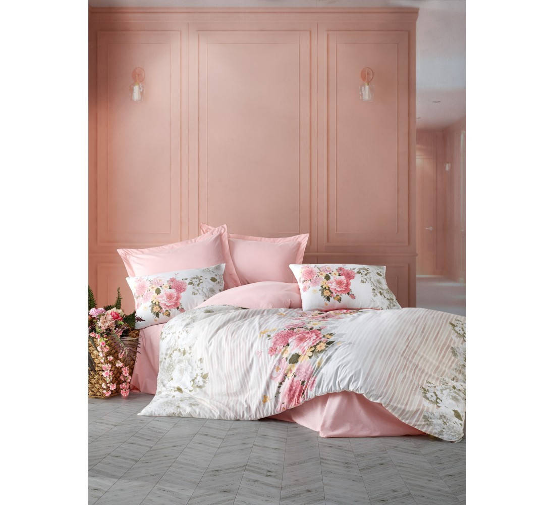 

Двуспальный евро комплект постельного белья Cotton Box ModeLine Vitale bej/beige, Бежевый