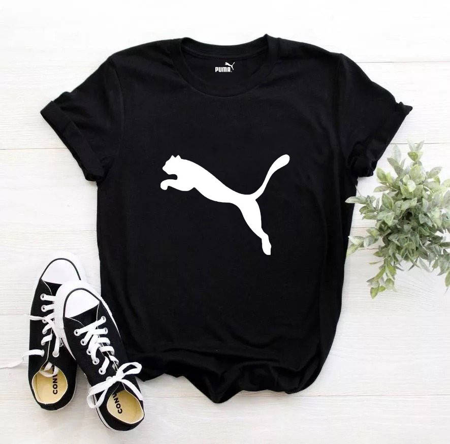 

Женская футболка Puma чёрная Пума, Черный