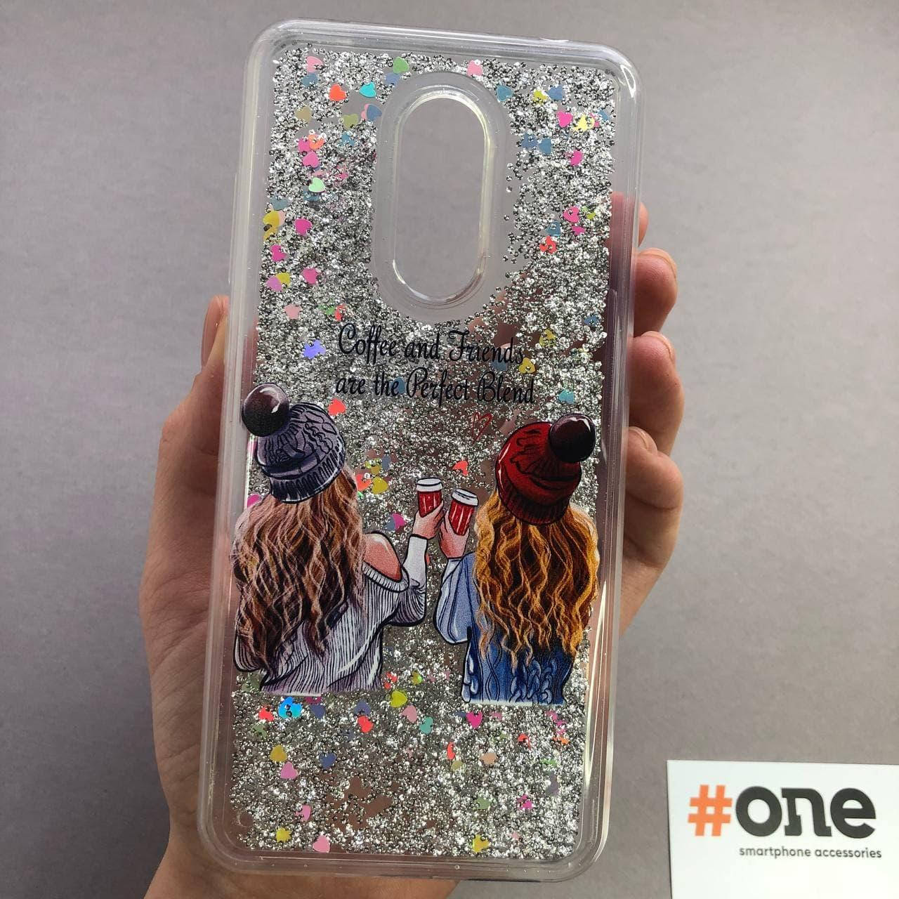 

Чехол для Xiaomi Redmi 5 Plus с жидкостью с принтом с девушкой переливающийся чехол на сяоми 5 плюс серебряный