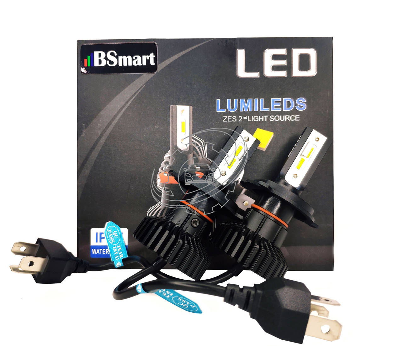 

Светодиодные LED авто лампы BSmart X5 H4 50Вт Luxeon ZES 12-24В