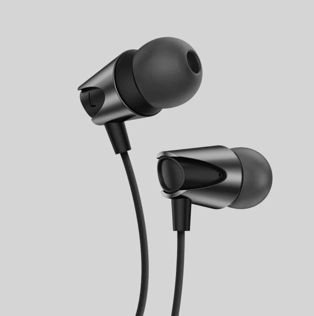 

Проводные вакуумные стерео наушники с микрофоном KUULAA M17 BLACK с влагозащитой IPX5 Earbuds Deep Bass, Черный