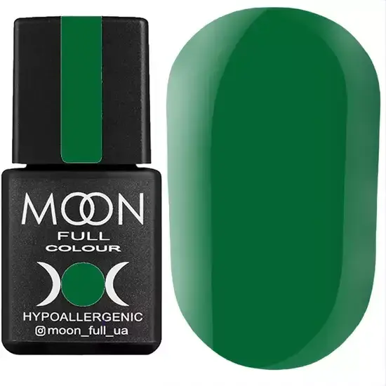 

Гель-лак MOON FULL color Gel polish №244 (насыщенно-зеленый, эмаль), 8мл