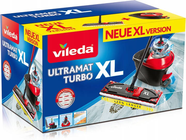 

Набор для уборки швабра и ведро с отжимом VILEDA ULTRAMAT TURBO XL набір для прибирання