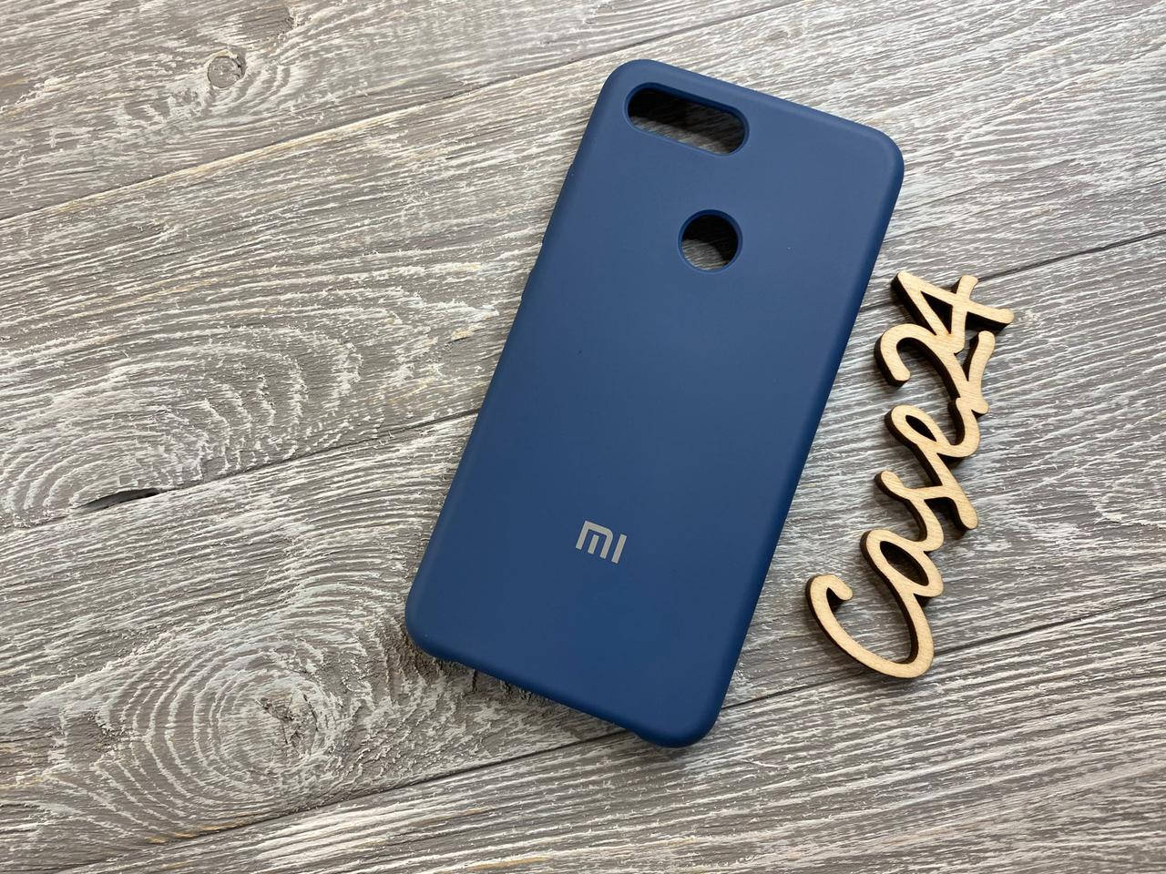 

Чехол Soft touch для Xiaomi Mi 8 Lite (8 цветов) синий