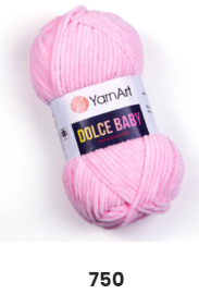 

Нитки пряжа для вязания велюровая плюшевая DOLCE BABY YarnArt Дольче Беби Ярнарт № 750 - розовый