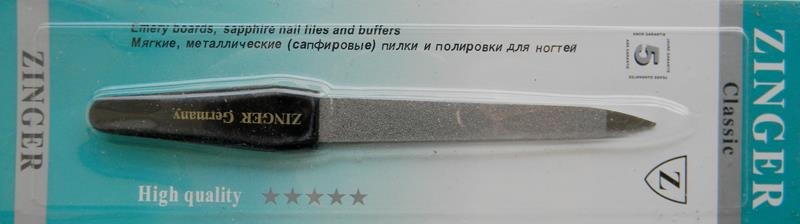 

Пилочка для маникюра Zinger черная короткая