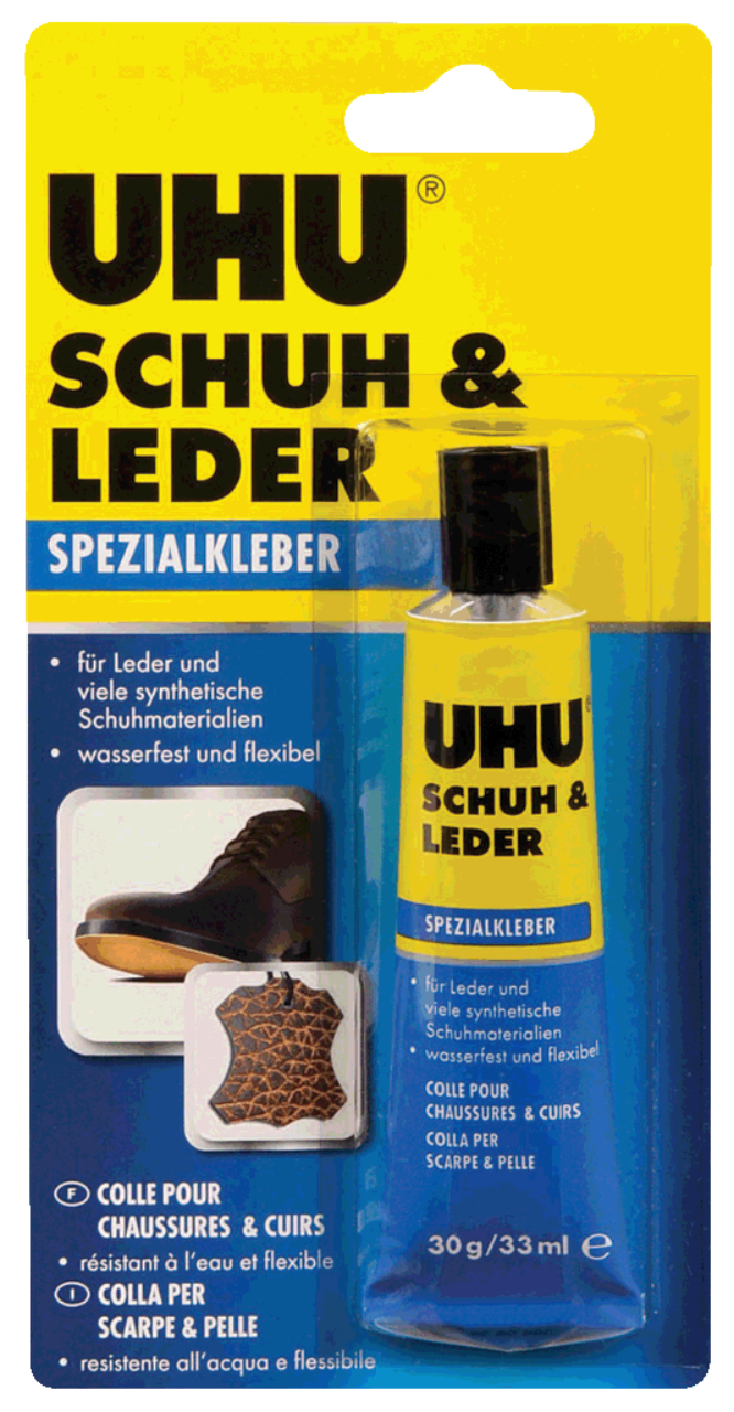 

Клей для обуви и кожи UHU Special 30гр./33мл. Блистер