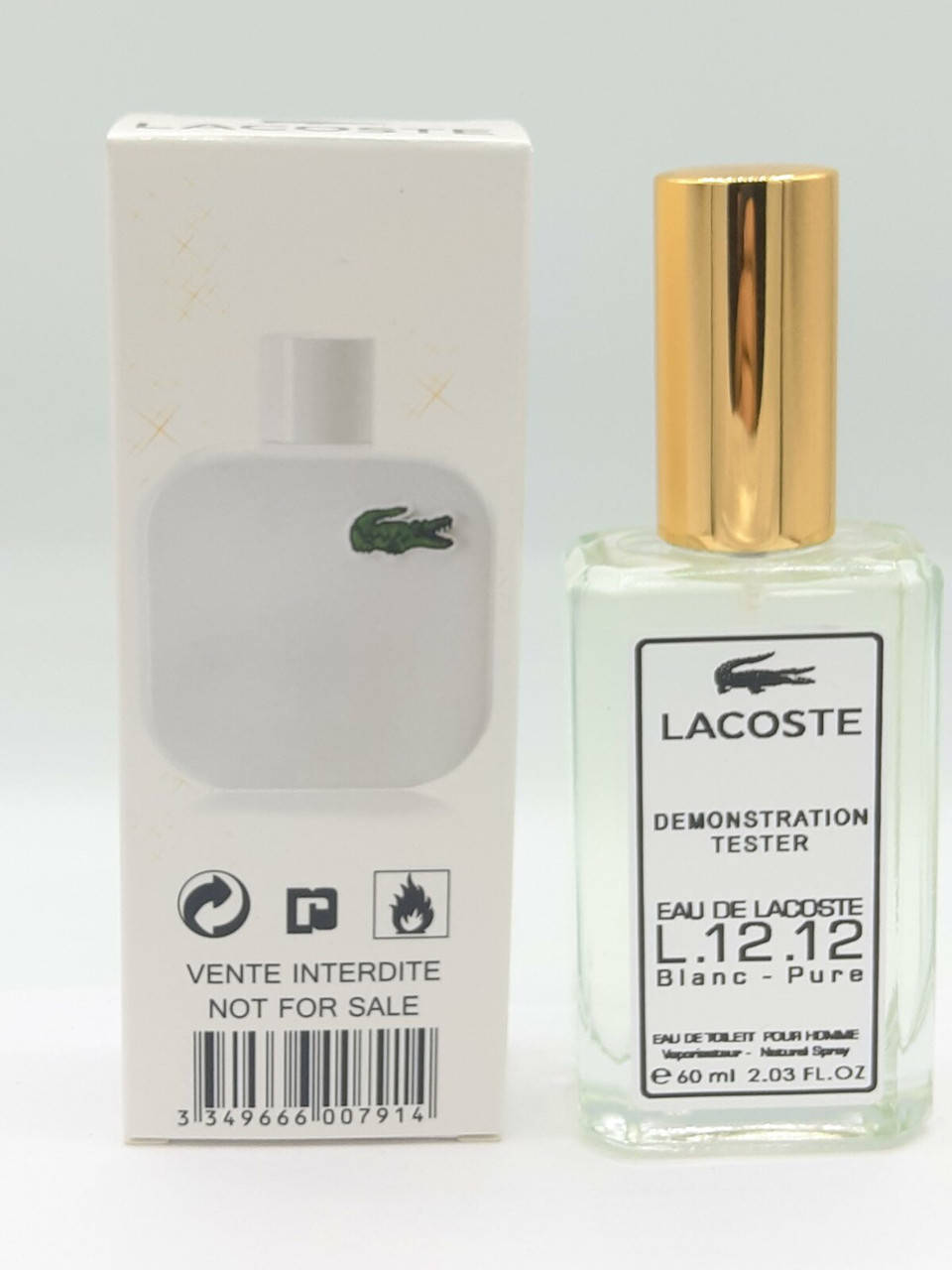 

Мужской тестер Lacoste Eau De L.12.12 Blanc