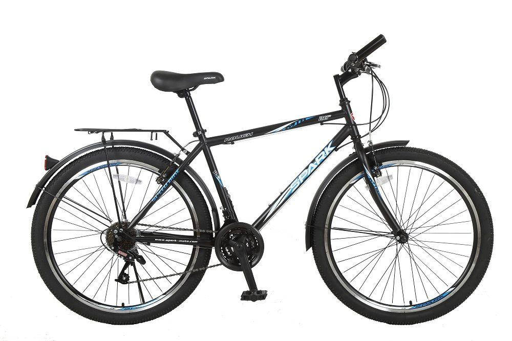 

Велосипед с бесплатной доставкой SPARK ROUGH 26" ст 18" ЖВ V-brake (Чёрный с голубым)