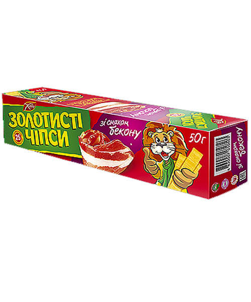 

Чипсы Жайвир Золотистые / Чіпси Жайвір Золотисті вкус бекона 50 г