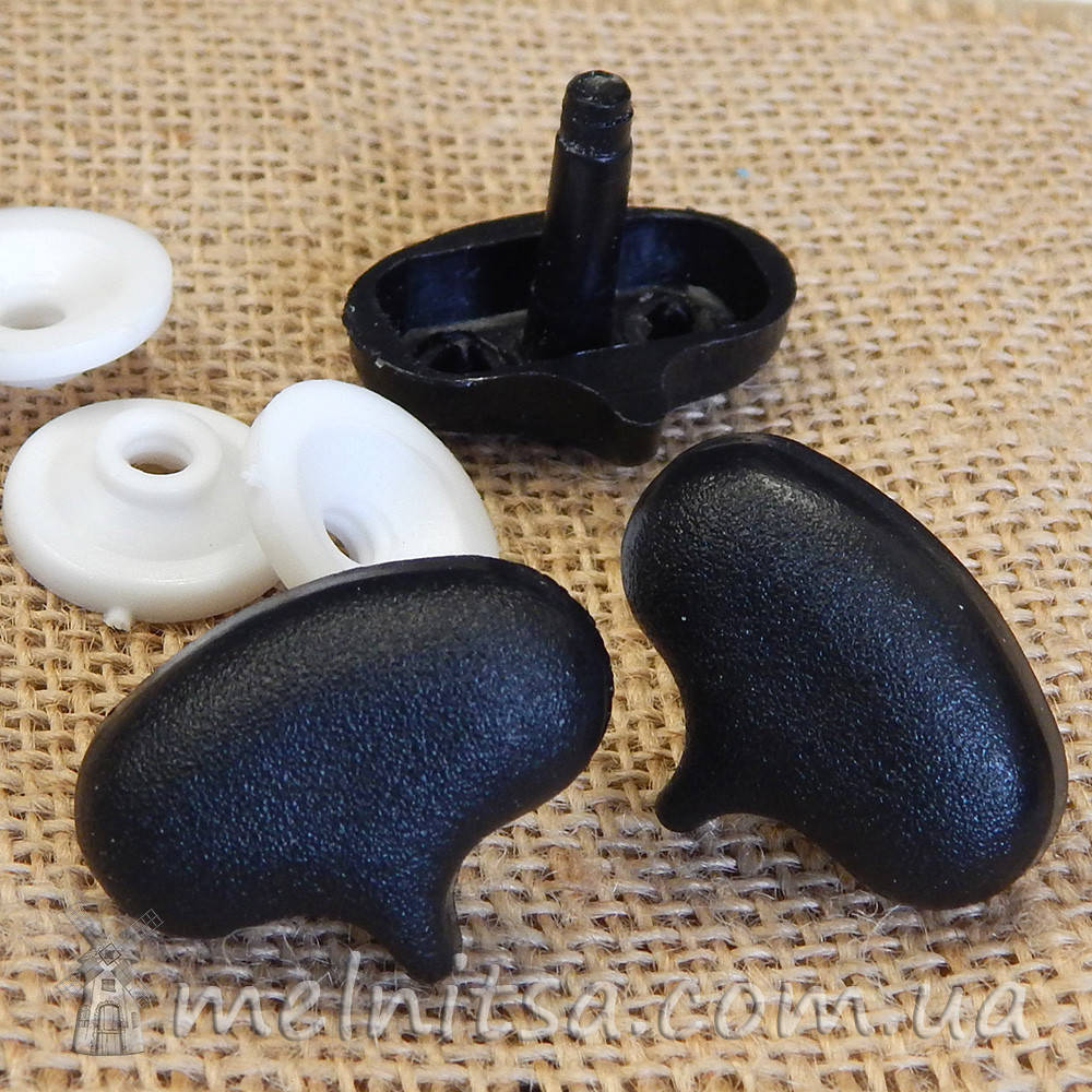 

Носик для игрушек 30х24 мм + крепление, черный