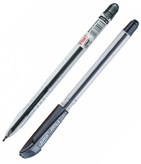 

Ручка шариковая Flair SMS черная 834