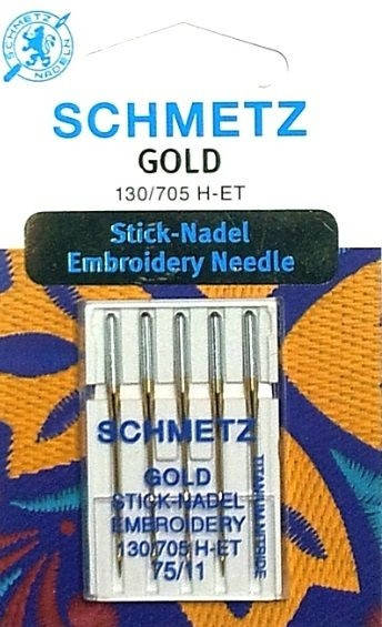 

ИГЛЫ GOLD EMBROIDERY №75 Schmetz