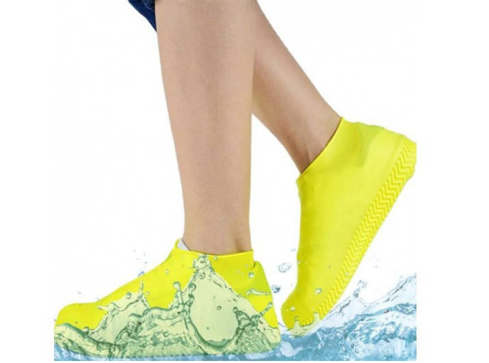 

Бахилы чехлы дождевики на обувь Shoe Cover желтые Размер M
