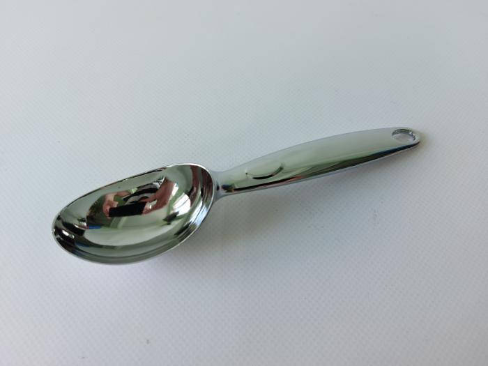 

Ложка нержавеющая для мороженного литая 6*4 cm, L 17,5 cm.