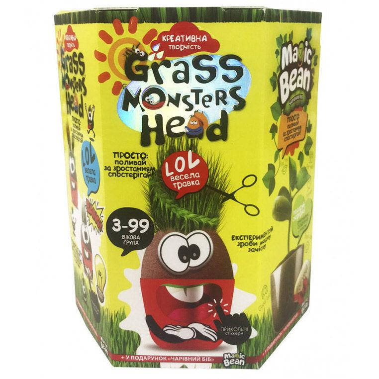 

Набор для творчества DankoToys DT GMH-01-04 Grass Monsters Head веселая травка