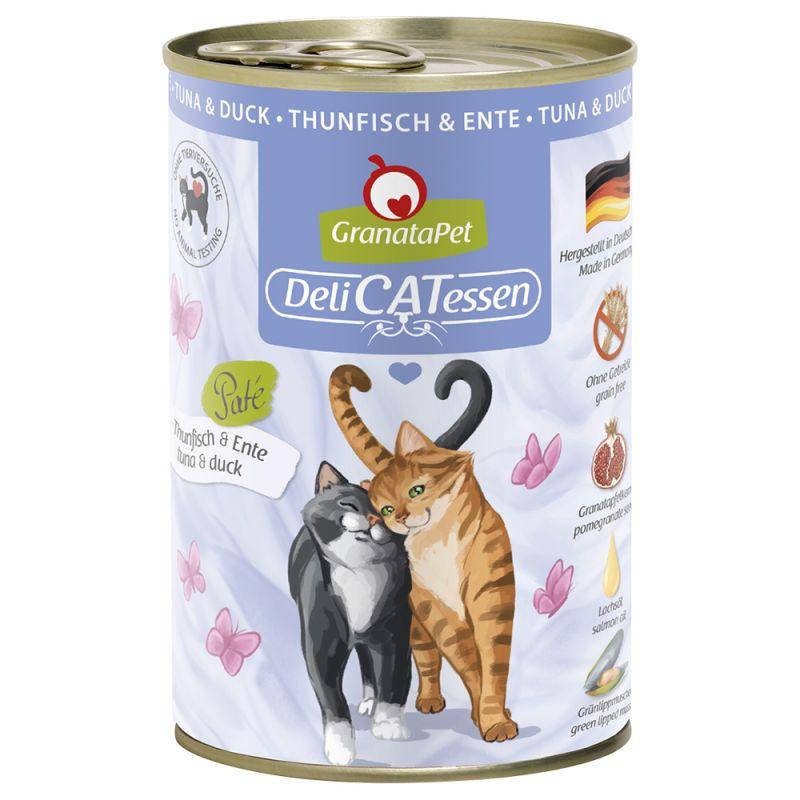 

Консервы для котов Granatapet Delicatessen тунец и утка