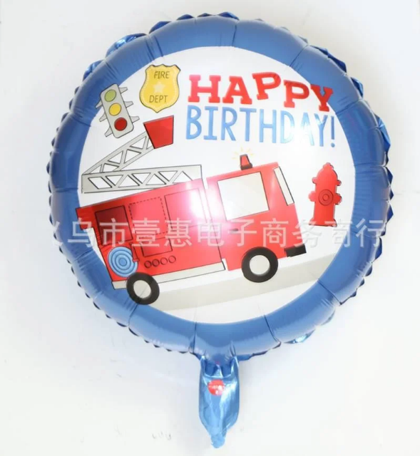 

Шар фольгированный круглый пожарная машина (Китай), Разные цвета