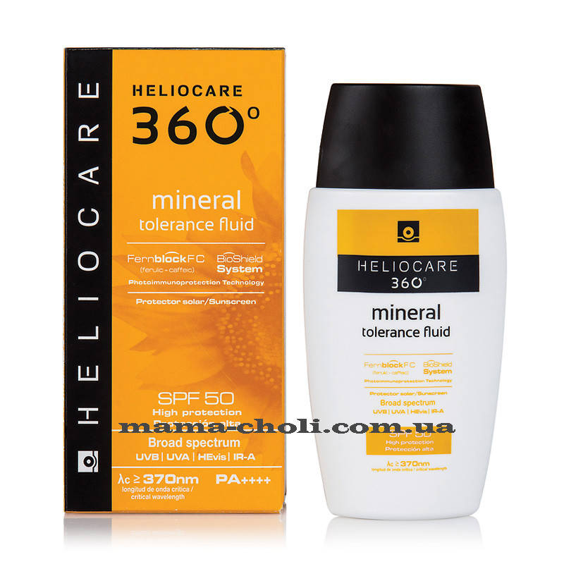

Солнцезащитный минеральный крем-флюид SPF 50 Heliocare 360 Cantabria