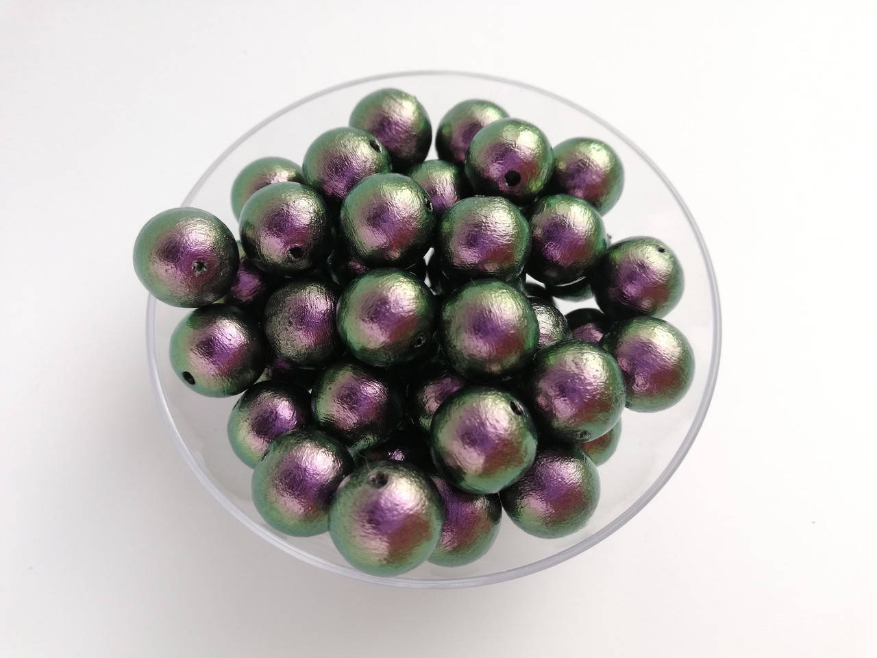 

Бавовняні перлини Miyuki. Японія 12 мм Rich Green Black