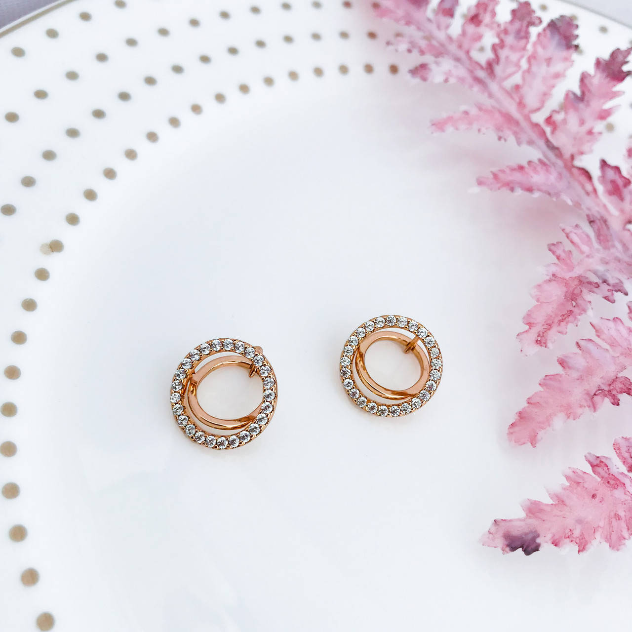 

Серьги круг на замке. Xuping