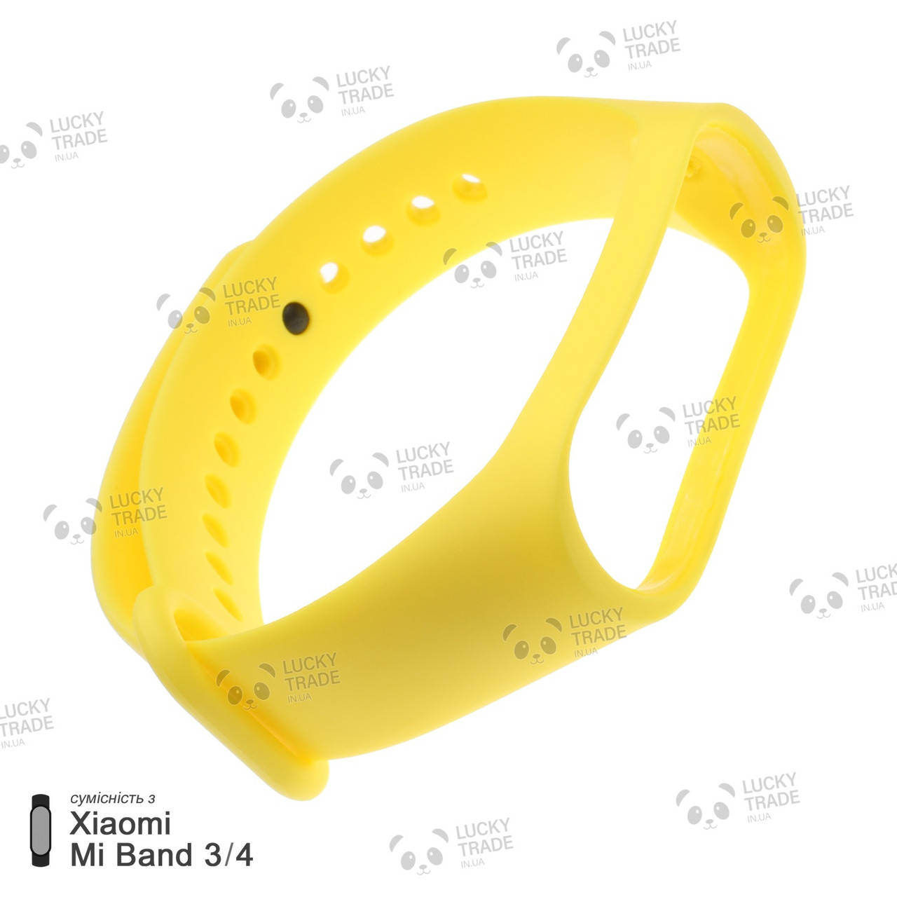 

Ремешок Xiaomi Mi Band 4 / 3 силиконовый однотонный браслет для фитнес-трекера Желтый [1706]