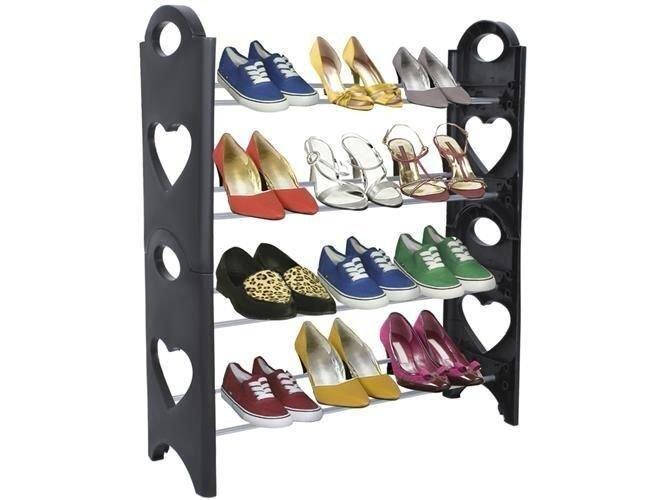 

Полки для обуви Shoe rack (4 полки, 16 пар) супер цена, Черный