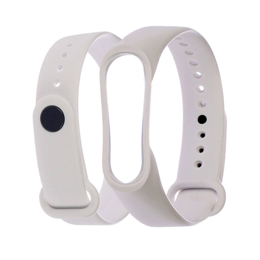 

Ремешок силиконовый для Xiaomi Mi Band 3/ 4 белый