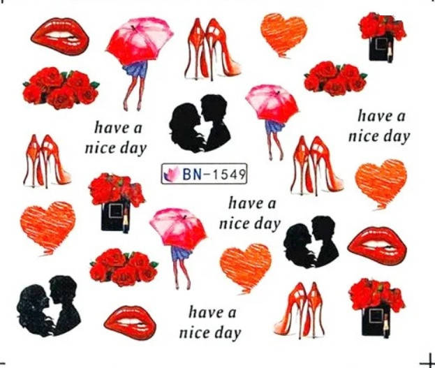 

Наклейки для ногтей (водные наклейки)