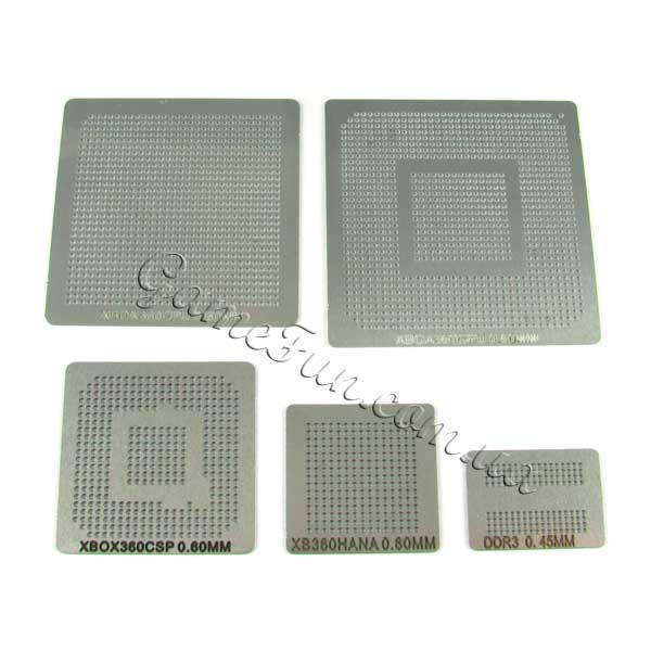 

Набор трафаретов для реболлинга Xbox 360 FAT