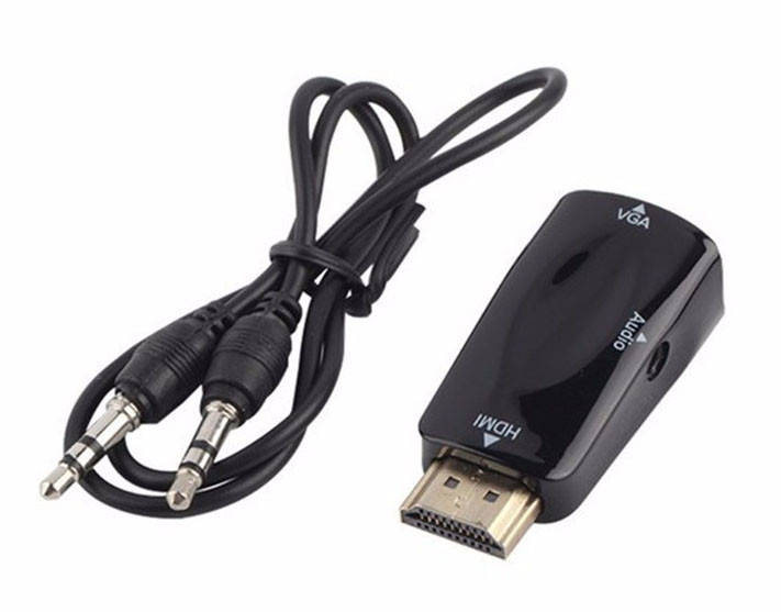 

Конвертер видео адаптер HDMI - VGA переходник со звуком