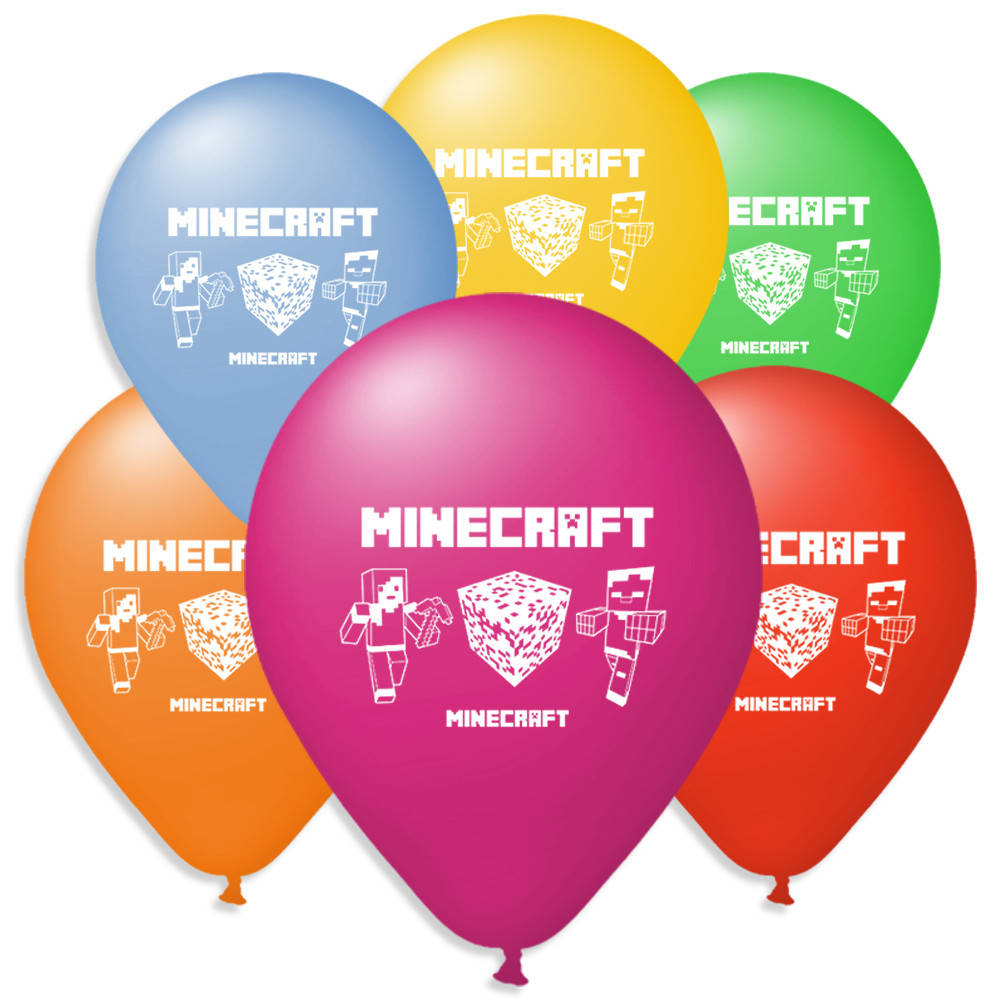 

Воздушные шарики пастель шелкография Майнкрафт 10" (25 см)
