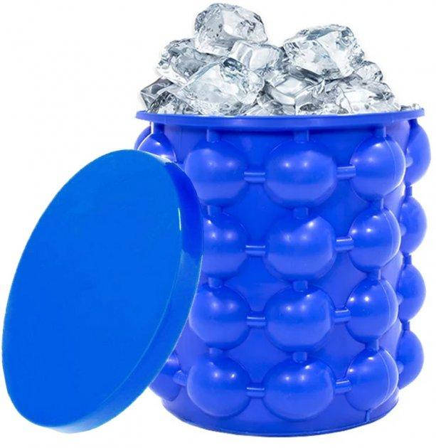 

Форма для льда Ice Cube Maker Genie ведро для заморозки льда силиконовое Синее,AS