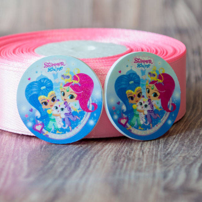 

Кабошон Серединка Круглая Шимер и Шайн Сб-223, Разные цвета