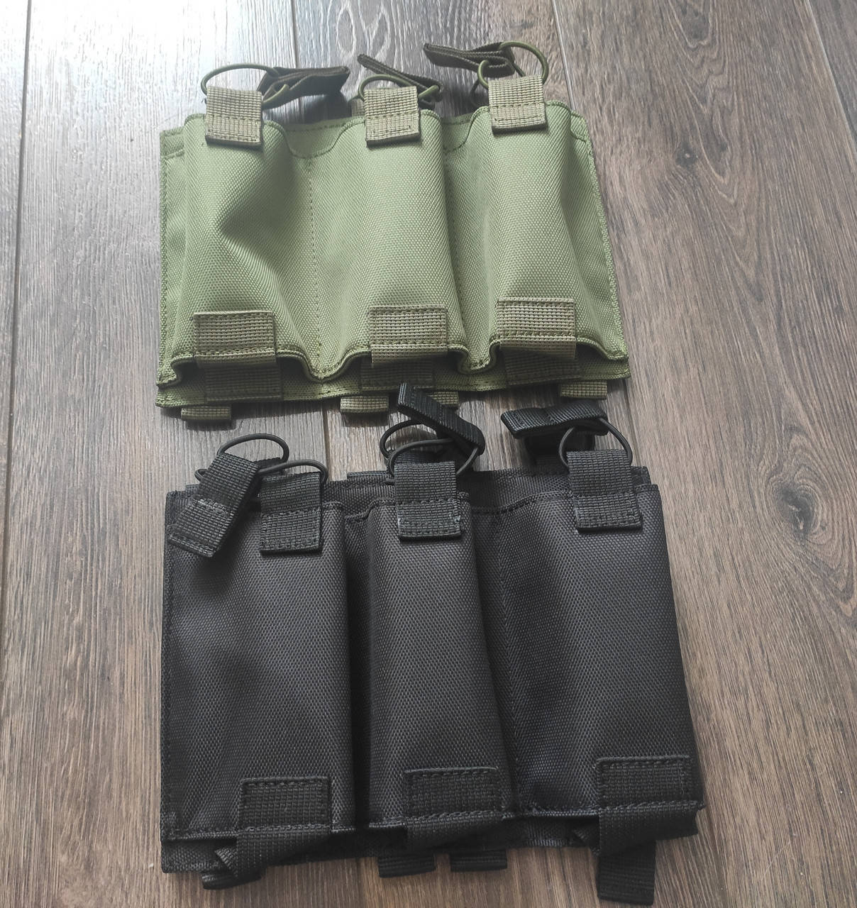 

Открытый подсумок под три магазина АК на системе Molle