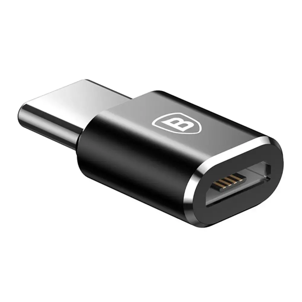 

Переходник адаптер OTG Baseus Micro-USB - Type-C Black (CAMOTG-01), Черный