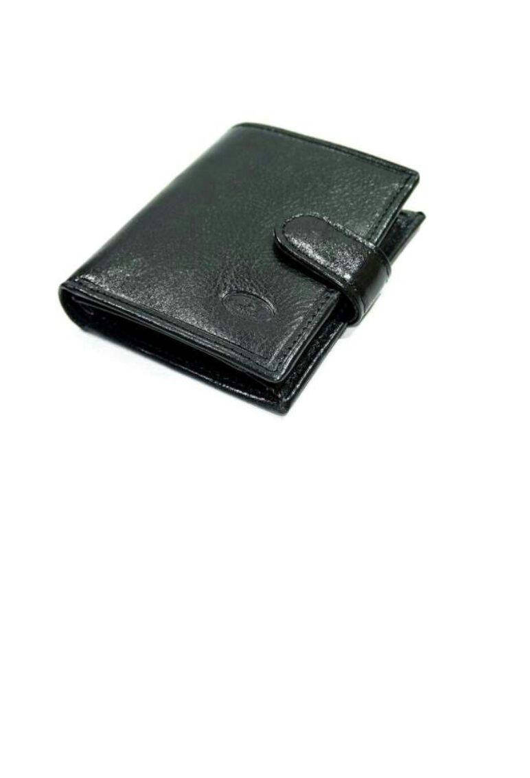 

Кошелек КАТАНА кожаный мужской чёрный 353035., Черный