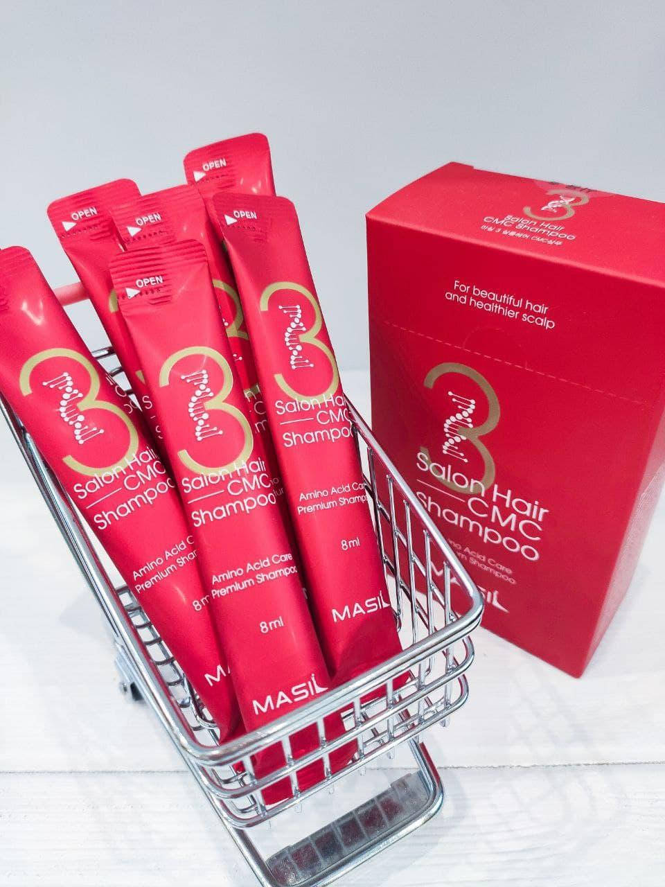

Восстанавливающий шампунь с аминокислотами Masil 3 Salon Hair CMC Shampoo 8 мл