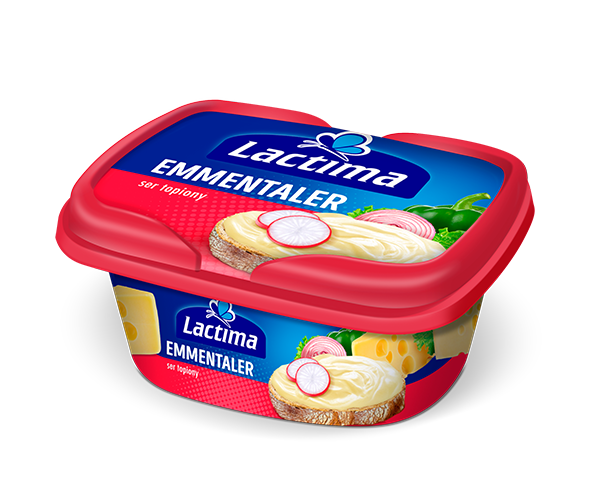 

Сыр плавленный Эмменталер "Lactima" фасовка 0.130 kg