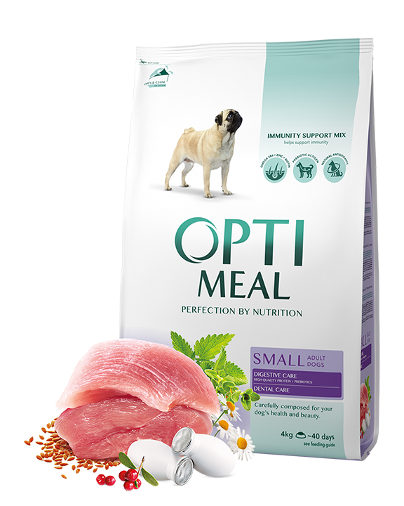 

Optimeal Small Adult Dog 12кг - корм для собак мелких пород с уткой