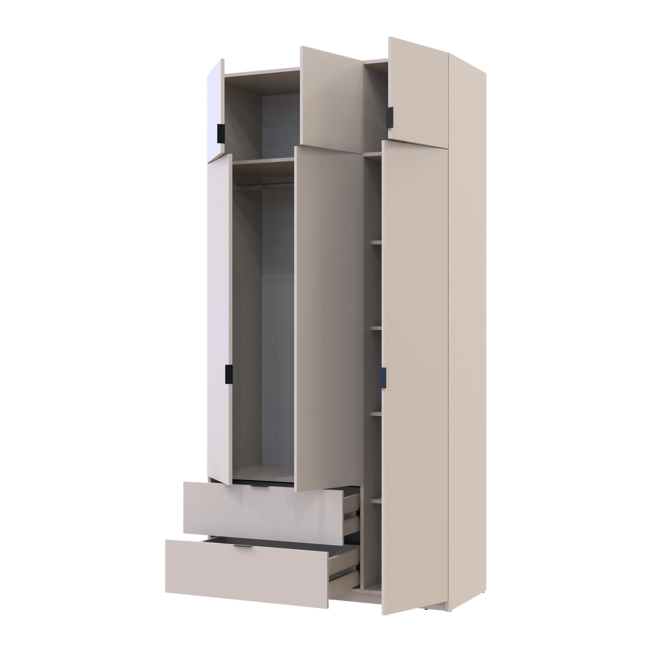 Розпашна Шафа для одягу Doros Лукас Кашемір 3ДСП 120х50х240 (80737798) 6
