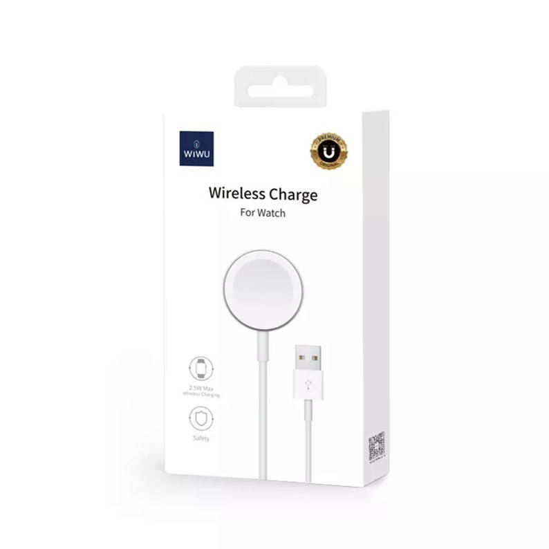 

Кабель WIWU Apple Watch Magnetic Charger M7 SE/6/5/4/3/2/1 white, Белый