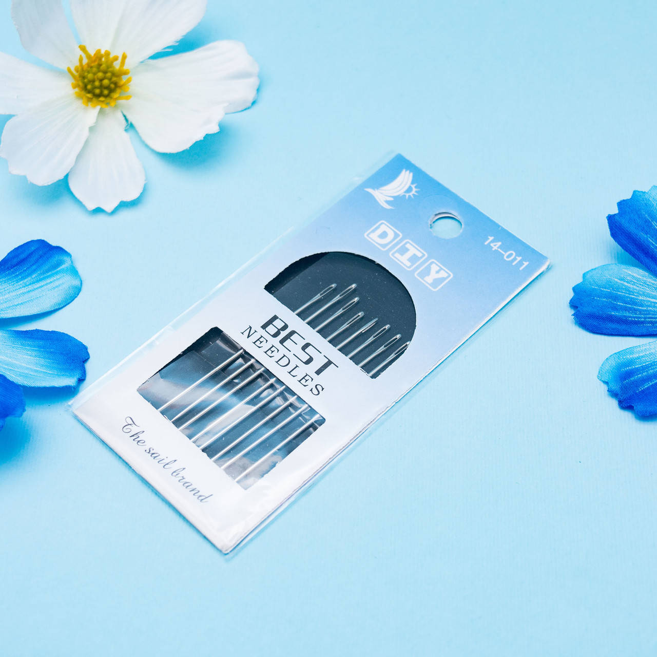 

Набор игл швейных ручных с золотым ушком / длина 6 см / в упаковке 8 шт