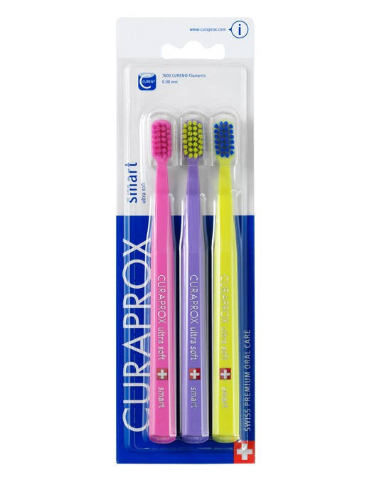 

Набор зубных щеток детских Curaprox CS Smart (5-12 лет), 3 шт.