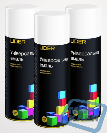 

Краска аэрозольная "Лидер" 400 мл. снежно-белая RAL 9003 (Lider)