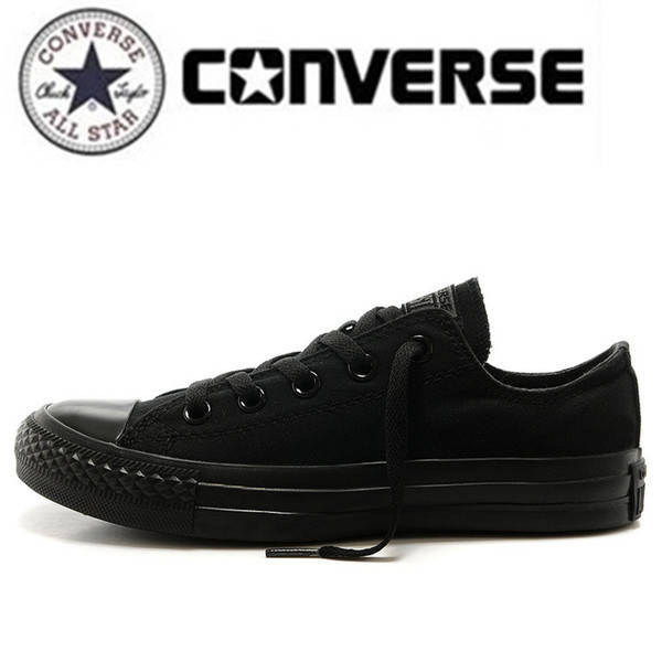

Низкие полностью черные кеды Converse All Star 35-46р, Черный