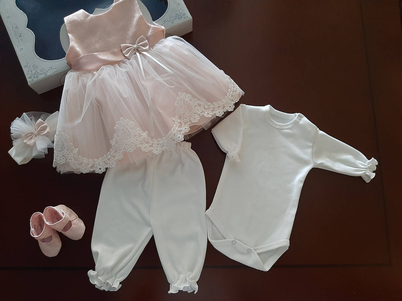 

Набір-костюм для хрещення дівчинки