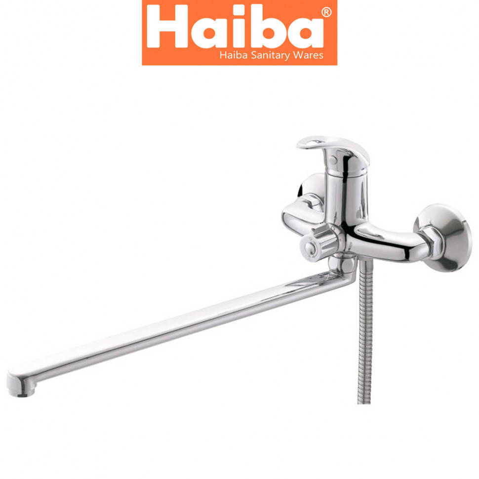 

Смеситель для ванны длинный нос HAIBA PREMIERE EURO (Chr-006)