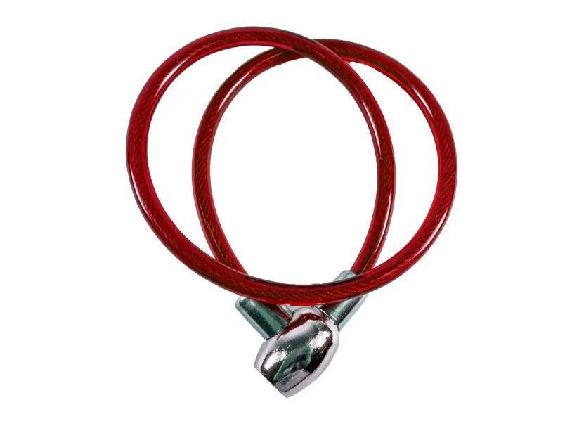 

Велосипедный замок "бочка", 2 ключа, 10x800 мм красный